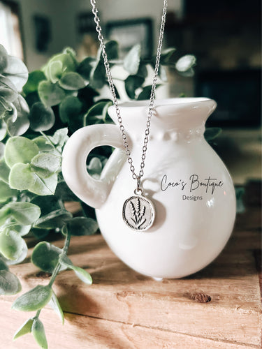 Lavender Floral Necklace