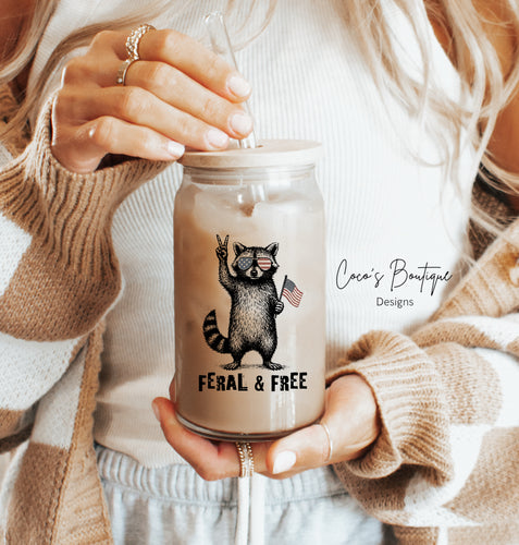 Glass Tumbler: Feral & Free