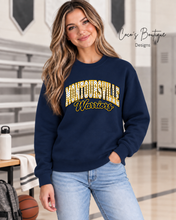 Load image into Gallery viewer, Montoursville Warriors Faux Stitch