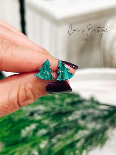 Mini Spruce Tree Earrings