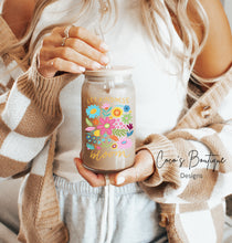 Load image into Gallery viewer, Glass Tumbler: Let Kindness Bloom