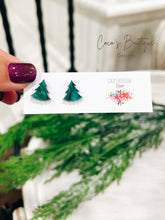 Load image into Gallery viewer, Mini Spruce Tree Earrings