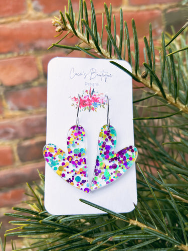 Purple Confetti Hearts