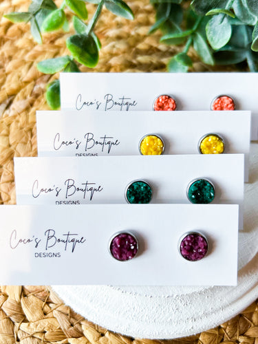 Druzy Studs