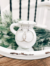 Load image into Gallery viewer, Hammered Hoops