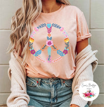 Load image into Gallery viewer, Floral Peace Sign