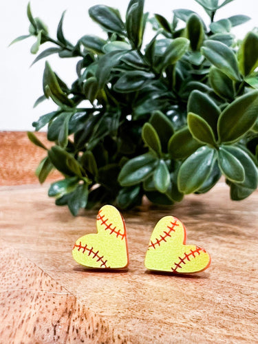 Softball Hearts