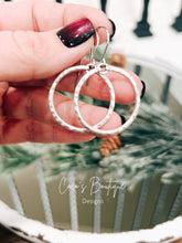 Load image into Gallery viewer, Hammered Hoops
