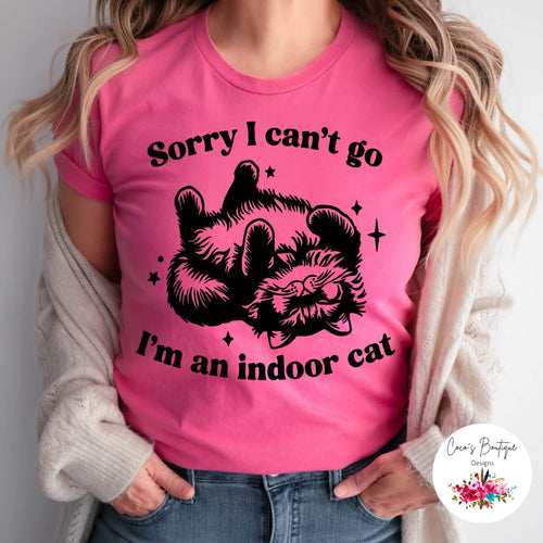 Sorry I Can’t Go I Am An Inside Cat